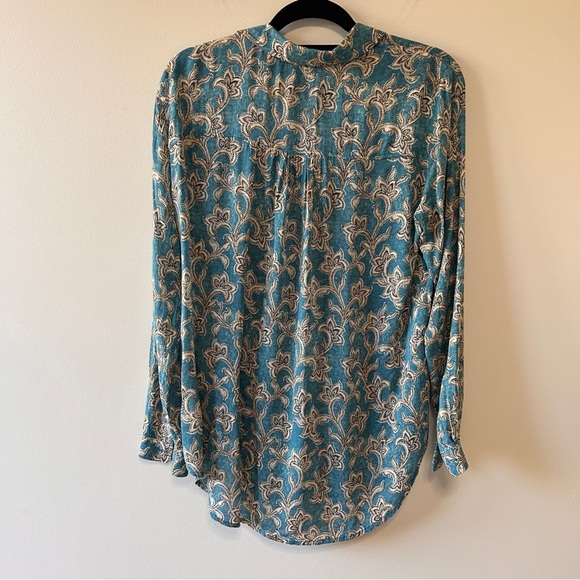 Anthropologie Pilcro Leilani Button Front Shirt Tunic Top Women’s Size Medium - Picture 4 of 15